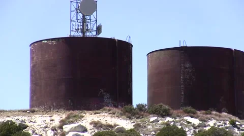 Magic Mountain apollo lunar lander test stand site remains Stock Footage 48004748
