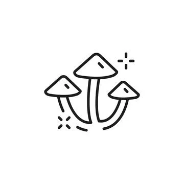 Magic Mushrooms Icon Stock Illustration