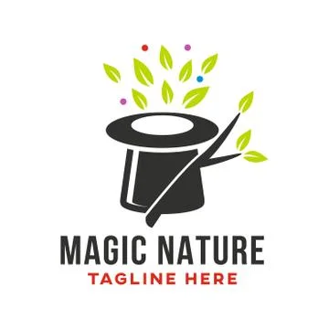 Magic nature logo Stock Illustration