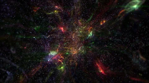 Magic nebula particles Video stock 64634432