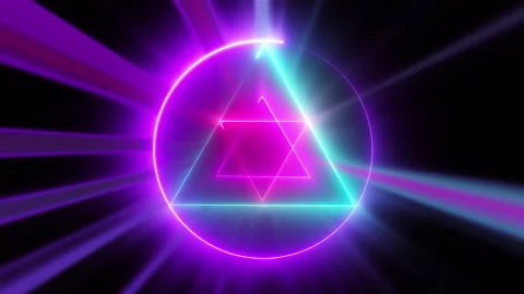 Magic neon sign Video stock 220568760