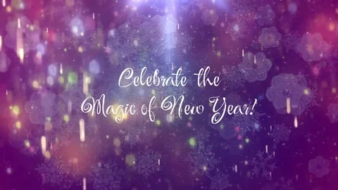 Magic New Year Greeting Opener Stock After Effects