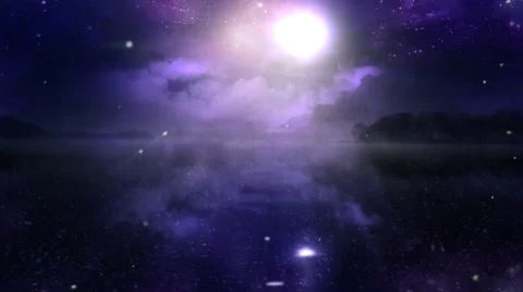 Magic Night with Lighting Bugs HD loop Video stock 31523926