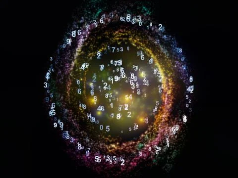 Magic of Numbers Stock Illustration