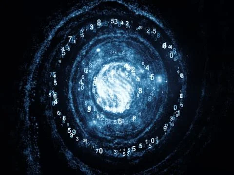 Magic of Numbers Stock Illustration