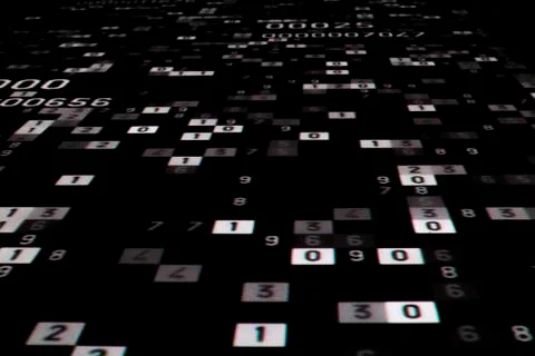 Magic numbers projected Stock Photos