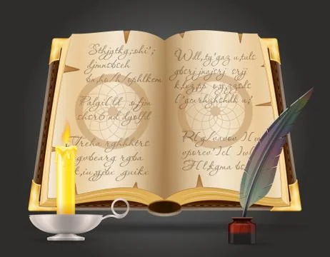 Magic objects for witchcraft witch vector illustration Illustrazione stock