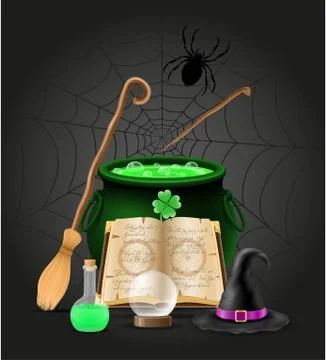 Magic objects for witchcraft witch vector illustration イラスト素材