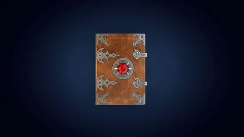 Magic Old Book Clear Opening Stock Footage 72408182