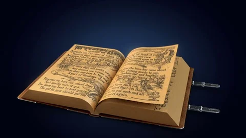Magic Old Book paging Stock-Footage 72408102