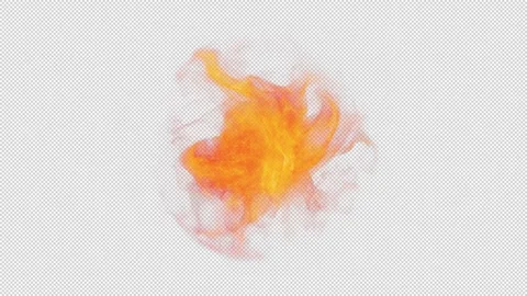 Magic Orb of fiery color. Stock Footage 281943370