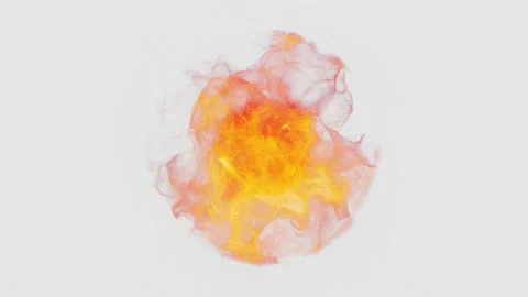 Magic Orb of fiery color. Stock Footage 282375703