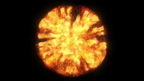 Magic Orb of fiery color. Stock Footage 311387266