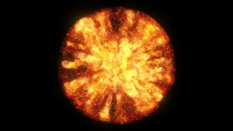Magic Orb of fiery color. Stock Footage 311453396