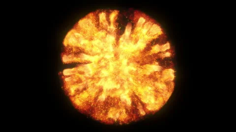 Magic Orb of fiery color. Stock Footage 311576180