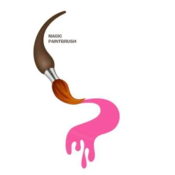Magic paint brush Stock Illustration