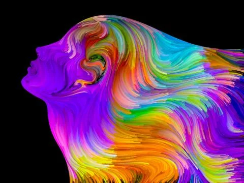 Magic of Painted Dream Stock Illustration