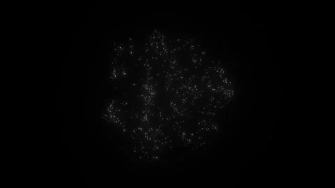 Magic Particle Explosion. Magical White Particle Blast. Particle Burst Stock Footage 296042408