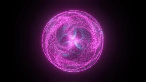 Magic particle sphere Stock Illustration