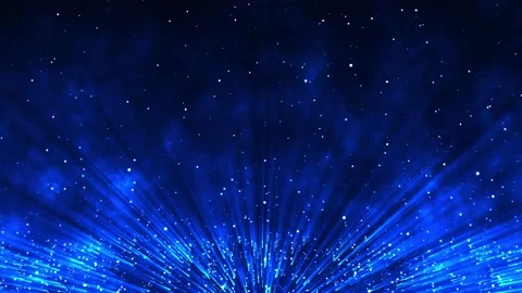 Magic particles abstract background blue Video stock 229406878