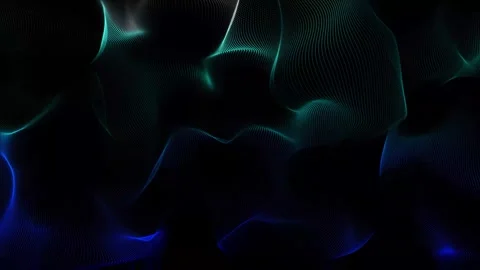 Magic Particles Blue, Violet Sphere Background on isolated black background. Scr Stock Footage 280961135