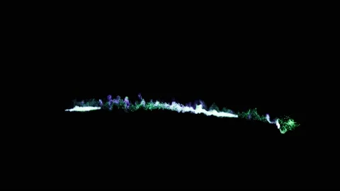 Magic particles fly like salute forward 3d render Stock Footage 164884688