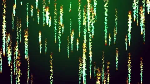 Magic Particles glow energy light green Stock Footage 170129102