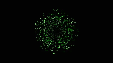 Magic particles illusion motion graphics with night background Stock Footage 152636387