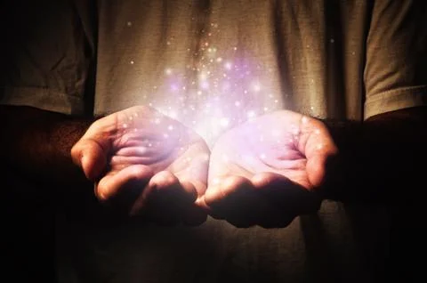 Magic particles 스톡 일러스트