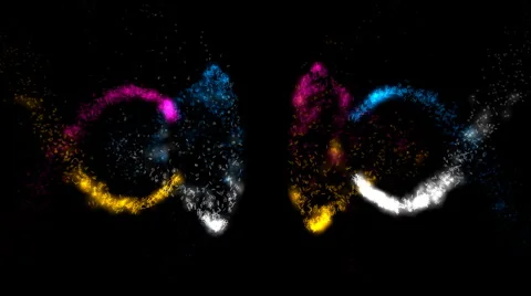 Magic Particles - Motion Background 72 (HD) Stock Footage 1215688