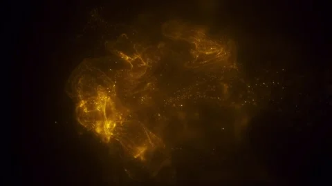 Magic particles. Realistic particles animation. Stock Footage 330113261