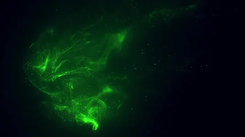 Magic particles. Realistic particles animation. Stock Footage 330113264