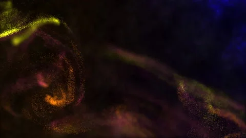 Magic Particles In Space Stock Footage 168929312
