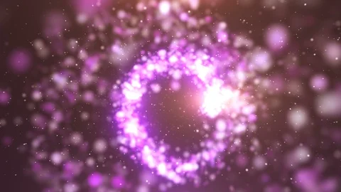 Magic Particles Tunnel Reveal 4K Stock Footage
