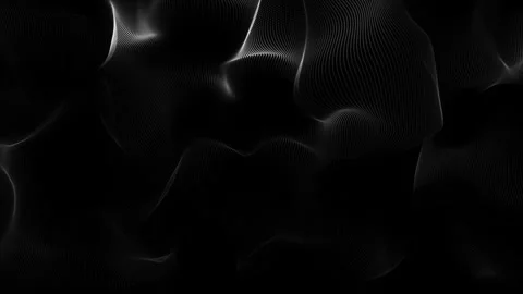 Magic Particles white Sphere Background on isolated black background. Scr Stock Footage 280961132