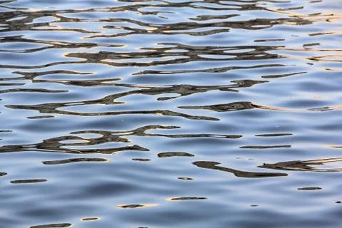 Magic pattern on the water created by nature Stock Photos