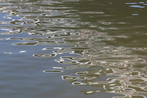 Magic patterns on the water Stock Photos