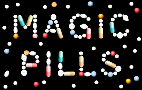 Magic Pills Medicine Stock Illustration