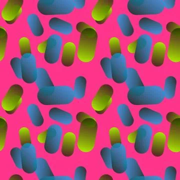 Magic pills seamless pattern Stock Illustration
