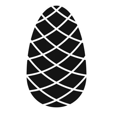 Magic pine cone icon, simple style Illustrazione stock