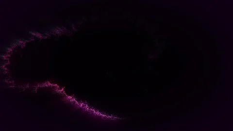Magic pink trail of particles. Space comet. Stock Footage 257319563