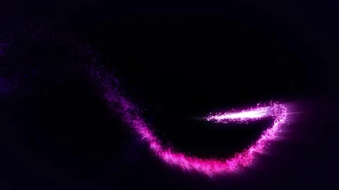 Magic pink trail of particles. Space comet. The background Stock Footage 257319564