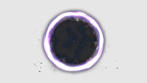 Magic Portal Rift Opening VFX Element with Alpha Channel 4K Stock Footage 345447513