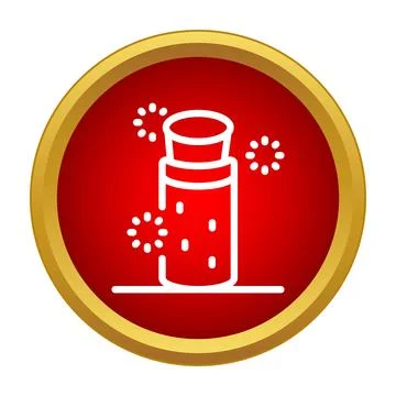 Magic potion bottle icon for alchemy and fantasy Stock Illustration