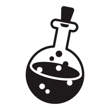 Magic potion icon, simple style Stock Illustration