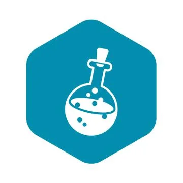 Magic potion icon, simple style Stock Illustration