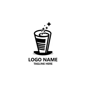 Magic printing logo design vector Stock Illustration