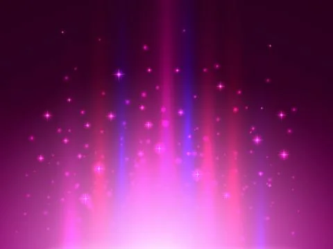 Magic projector lights. Abstract color background. Light burst Stock Illustration