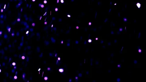 Magic, psychedelic snowflakes in winter night Stock Footage 70866976