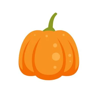Magic pumpkin icon flat isolated Stock Illustration